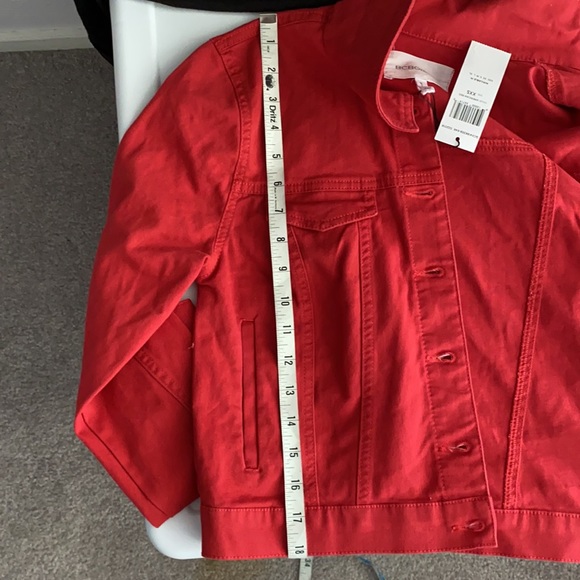 BCBGeneration stretch denim jacket. XXS. American Red. - Picture 7 of 12